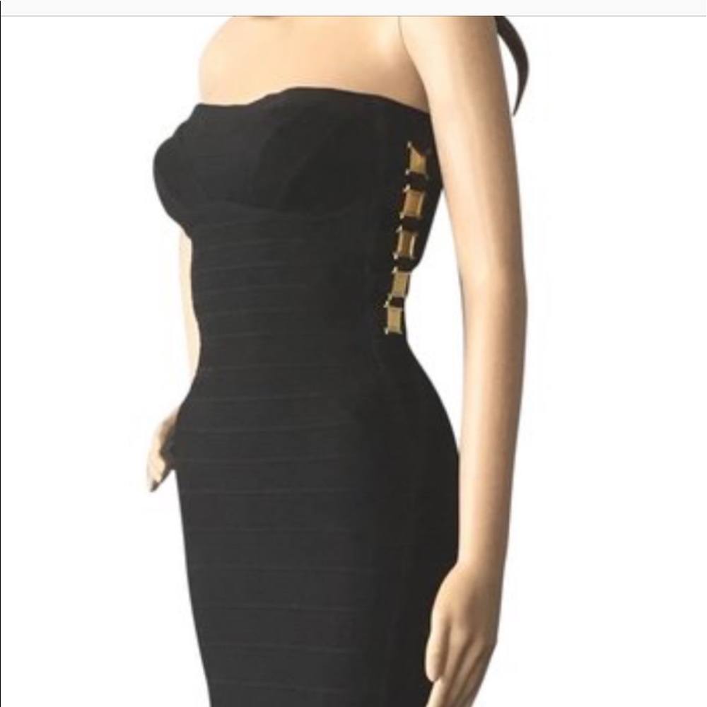 Herve leger gown. Great for prom